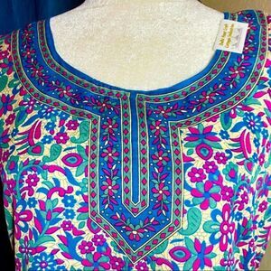 Delhi Haat Craft Cottage Ind Floral Print Kurta Tunic